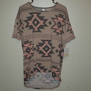 BNWT LuLaRoe Irma Xxs gorgeous Aztec pattern!